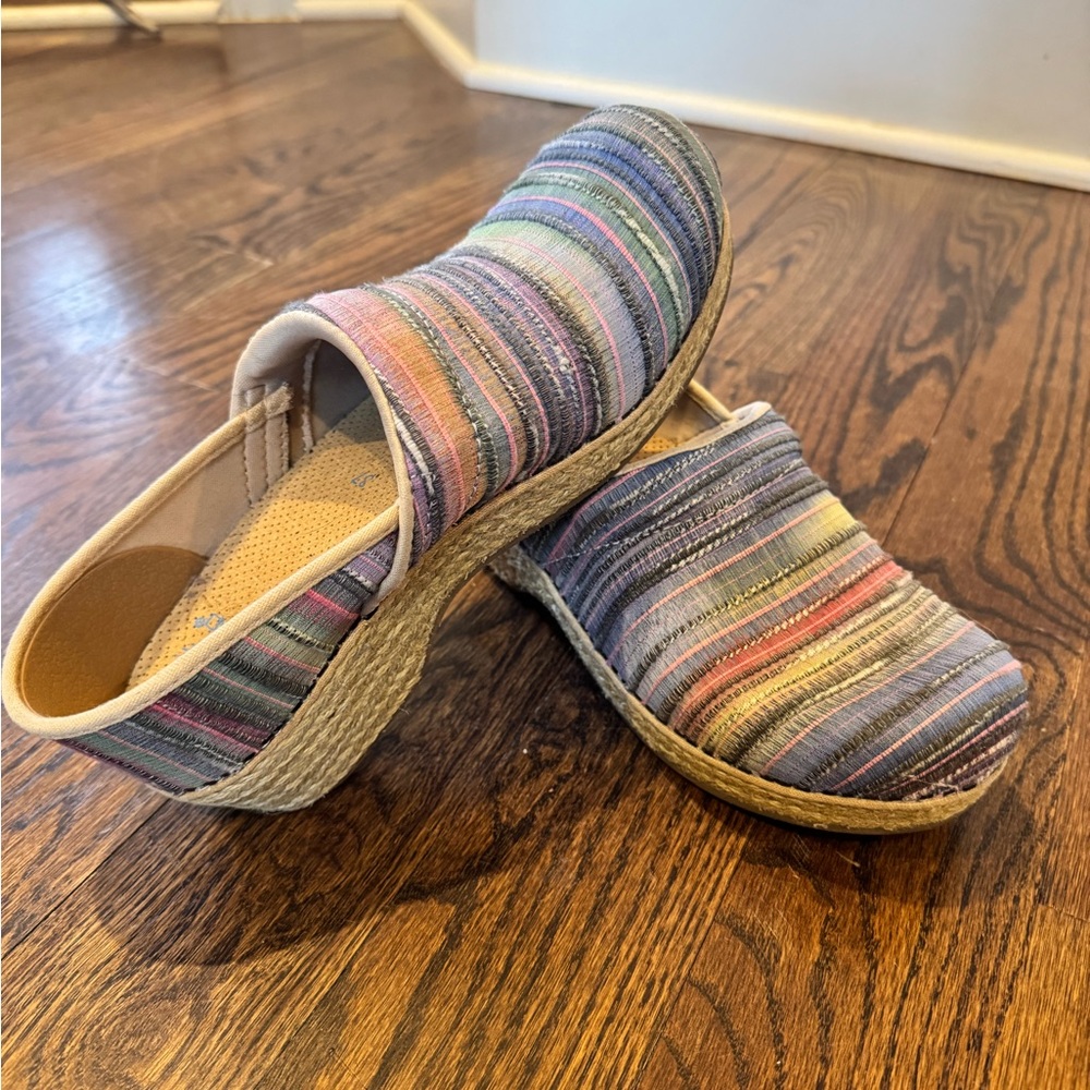 Dansko Multicolor Striped Women's Mules